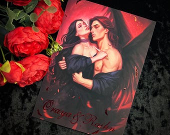 Oraya and Raihn (The Serpent and the wings of night) art print