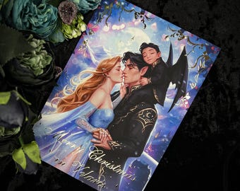 Feyre and Rhysand Merry Christmas in Velaris - art print