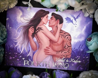Fourth wing. Night (Xiden & Violett) art print 2024