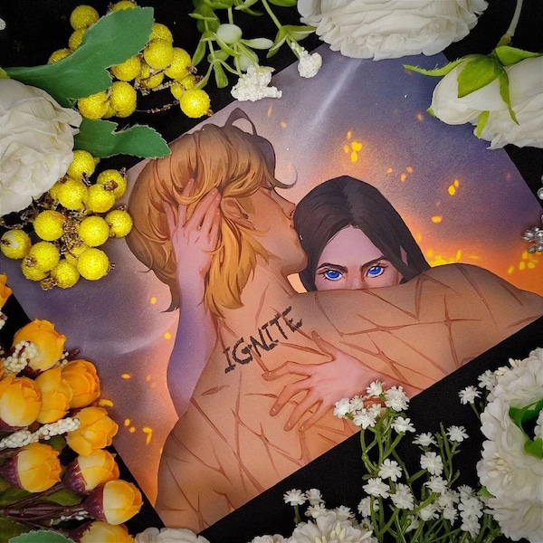 Shatter Me Series (Aaron & Juliette) art print (artistic performance)