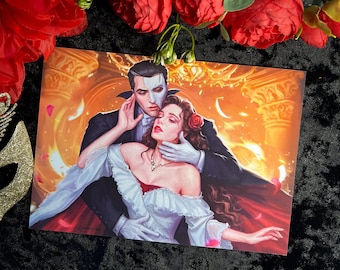 The Phantom of the opera (Erik and Christine) art print