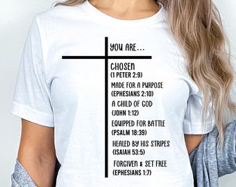 Christian SVG, Chosen Child of God Bible Verse T-Shirt (Digital Download)
