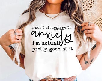 Anxiety Quote SVG, Mental Health Digital Design (Instant Download)