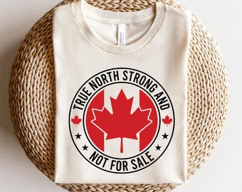 True North Strong SVG, Canada Day Maple Leaf Clipart (Digital Download)