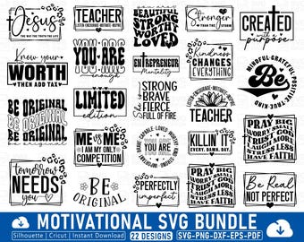 Motivational SVG Bundle, Inspirational SVG, Motivational Svg, Motivation Quote Svg, Motivational Bundle, Inspirational Quote, Inspirational