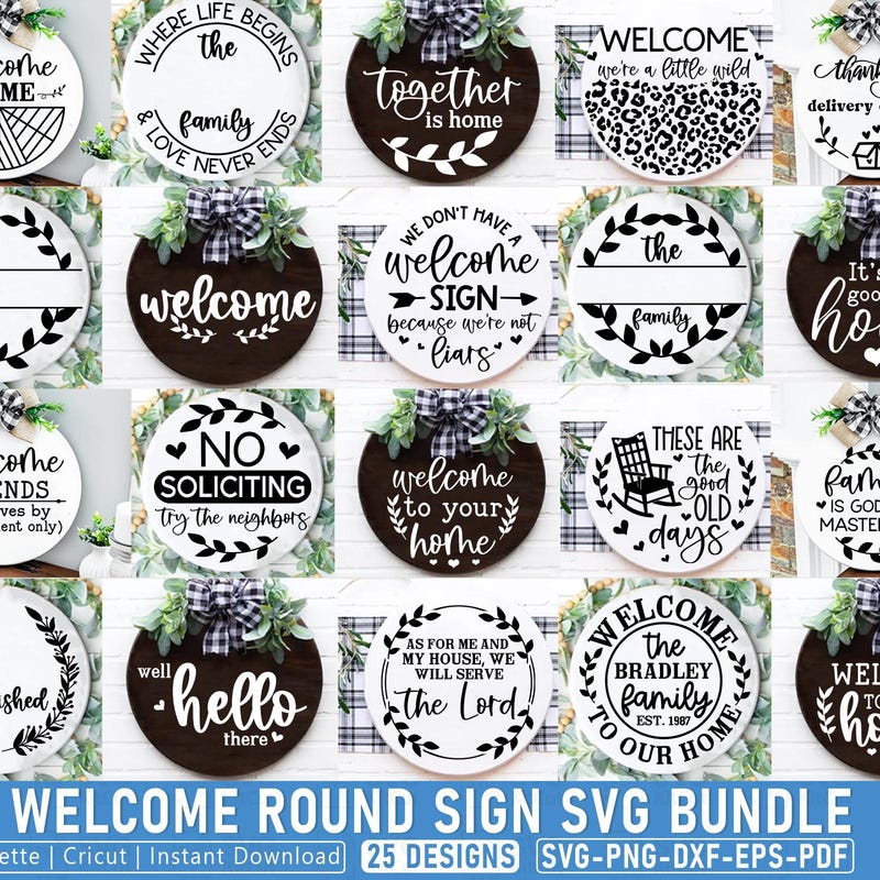 Round Wood Door Hanger - Etsy