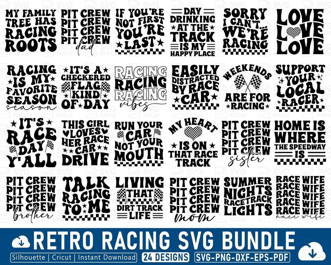 Summit Racing Svg File Retro Racing SVG Bundle: T-shirt Designs, Cricut & Silhouette Cut Files ...