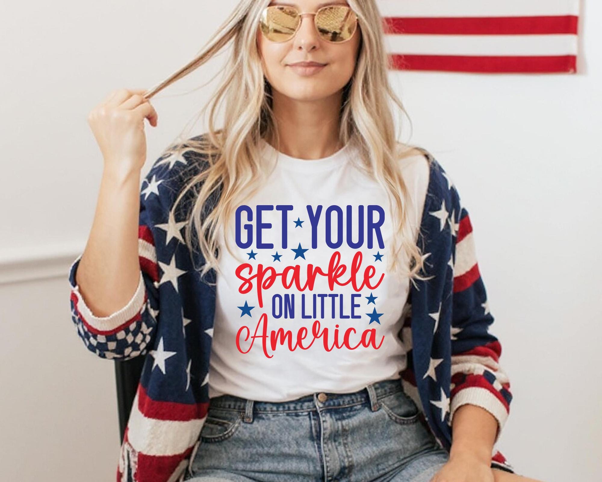 4th of July SVG Bundle: American Flag Patriotic Designs (digital Files ...