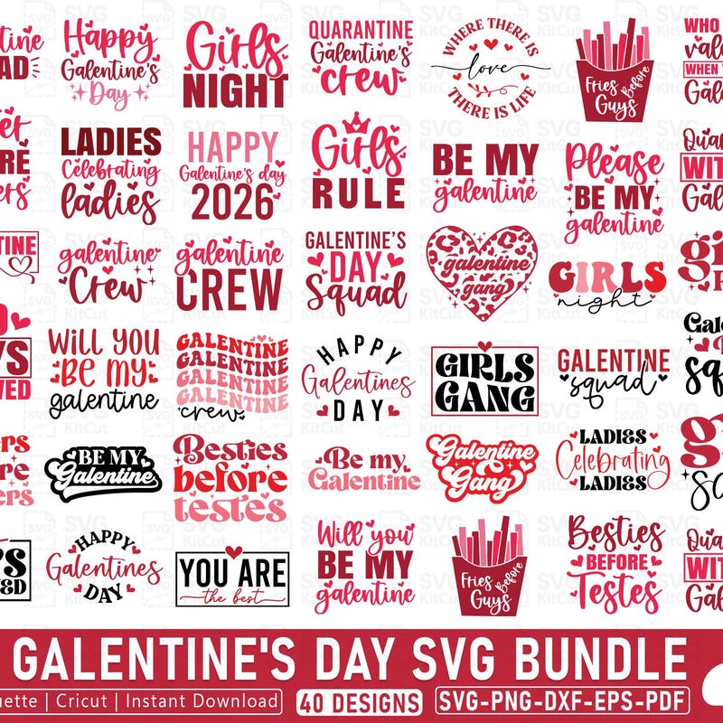 Galentines Svg - Etsy