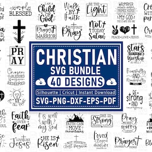 Christian svg Bundle, Religious svg, Scripture svg, Bible Verse svg, Blessed svg, Jesus Svg, God Svg, Faith svg, Cut Files for Cricut