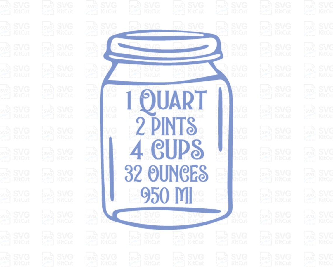 Kitchen Conversion Chart SVG: Baking & Cooking Printables (digital ...