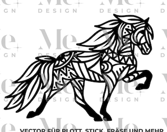 Cavallo islandese_tölt_mandala_tölt_pattern_tölt_dreamcatcher