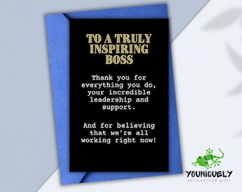 Funny Thank You Boss Card, Mentor Appreciation, Inspiring boss gift (Digital Download)