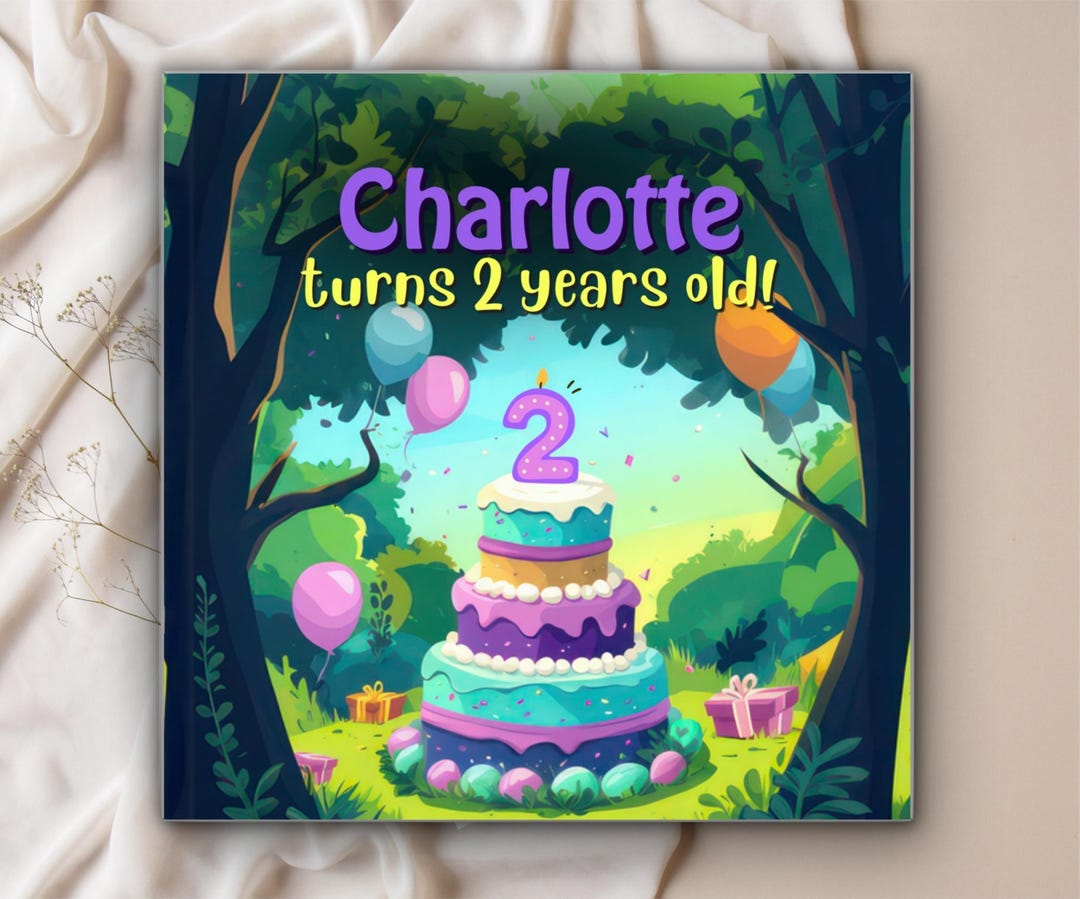 Custom Birthday Book for Kids, Personalized Name Storybook, 2nd ...