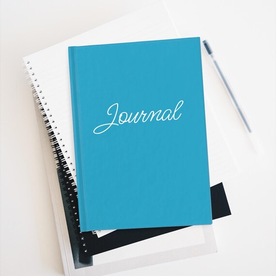 Tranquil Turquoise Journal - Ruled Line Notebook, Spring Collection Diary, Blue Writing Journal, Stationery Gift, Bullet Journal for Writing