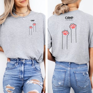 Camp Toe Bean Shirt for Cat Moms! Cute Cat Lover Tee, Pet Lovers Gift, Unique Animal Shirt