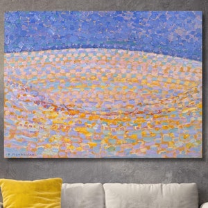 Piet Mondriaan - Dune III (1909) canvaskunst, beroemd schilderij, Piet Mondriaan kunst aan de muur, impressionisme, reproductie canvas Home decor, kubisme kunst