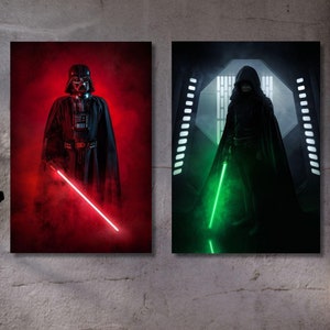 Darth Vader & Luke Skywalker Canvas Art Prints: Star Wars Fan Gift