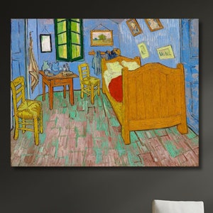 Vincent Van Gogh The Bedroom Canvas Wall Art The Bedroom Print Wall Art Her Gift for Home Canvas Arts Vincent Van Gogh The Bedroom