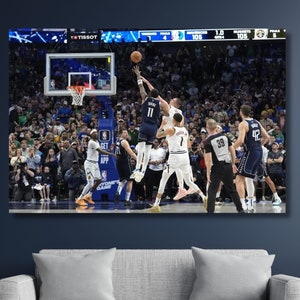 Kyrie Irving Buzzer Beater Canvas Print: Basketball Fan Gift