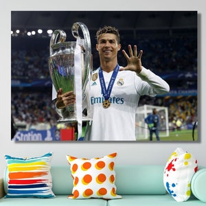 Cristiano Ronaldo Ready to Hang Wall Art, Canvas Football, Cristiano Ronaldo Canvas, Cristiano Ronaldo Prints Cristiano Ronaldo Poster