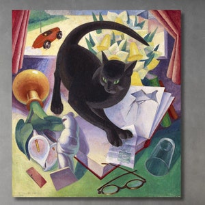 Die unzivilisierte Katze von Agnes Miller Parker Qualität Druck fertig zum Aufhängen Wandkunst, Agnes Miller Parker Poster, Agnes Miller Parker Leinwand