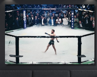 Conor McGregor Iconic Walking Ready to Hang Canvas Wall Art ,Poster,Conor McGregor Print,Motivational Wall Art,Fitness Wall Decor,UFC Poster