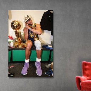 Lienzo decorativo para pared listo para colgar de Stephen Curry, MVP de la final de 2022, arte de pared extragrande, póster con impresión artística de Stephen Curry, regalo para fanáticos del baloncesto