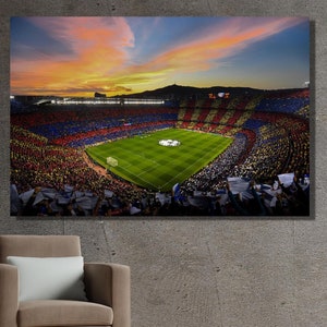 Camp Nou Stadium Canvas Print: Football Wall Art