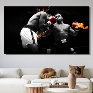 Mike Tyson  Poster,Mike Tyson Ready to Hang Wall Art,Mike Tyson Canvas Wall Art Print,Gym Wall Decor,Gym Poster,Boxing Wall Art