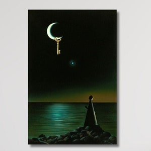 Affiche de Vladimir Kush, impression de qualité prête à accrocher, reproduction d'art mural sur toile, décoration d'intérieur, peinture de Vladimir Kush, peinture surréaliste, art moderne