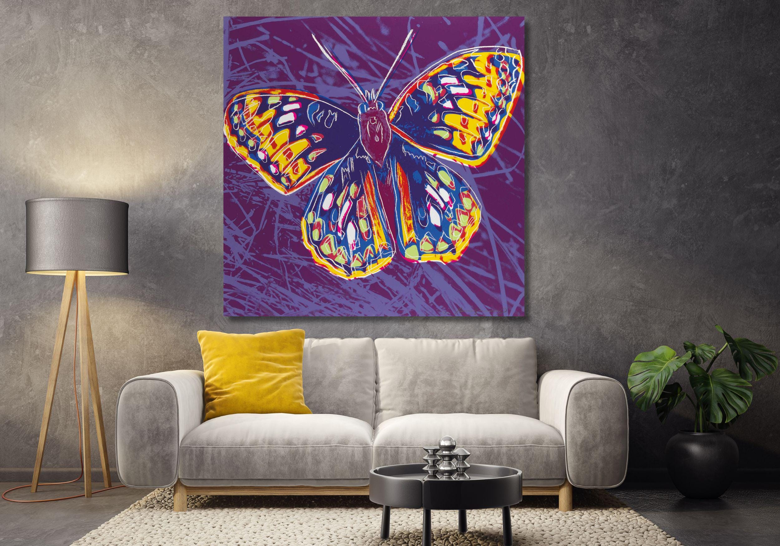 アンディ・ウォーホル、バタフライ レイヤード ケーキ、海外版・希少画集・額装画 アンディ・ウォーホル、バタフライ レイヤード ケーキ、海外版・希少