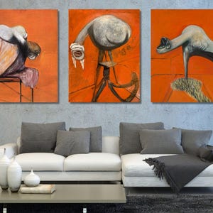 Francis Bacon Triptych: Studies for Figures, Ready to Hang Canvas Art