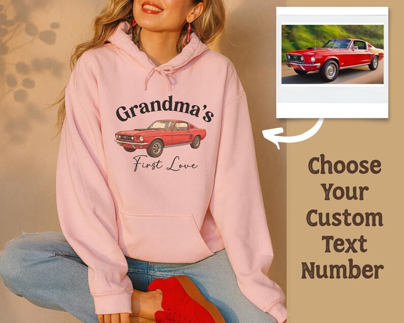 Maak je eigen premium hoodie custom print gepersonaliseerde voor- en achterkant custom tekst shirt portret van foto sentimenteel cadeau voor echtgenoot afbeelding 2
