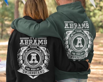 Custom Family Sweatshirt Matching Set Last Name Heritage Design Vintage Collegiate Style Hoodie Personalized Text Momma Shirt Family Reunion