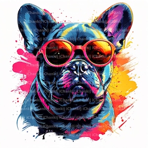 10 High Quality JPGs, Colorful Dog Clipart, Dog Clipart, Watercolor Clipart, Printables Clipart, Dog Illustration, Digital Download