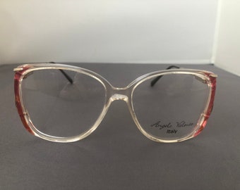 Authentisches Vintage Designer Angelo Valentino Damen Brillengestell. 1980er Jahre Oversized.Brandneu