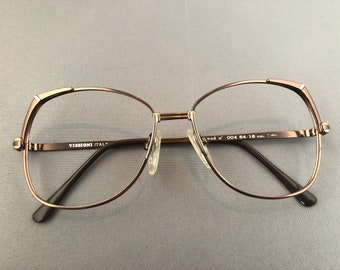 Hochwertiges Vintage Damen Metall Braun Brillengestell. Klassische Style.Brand New, ungetragen