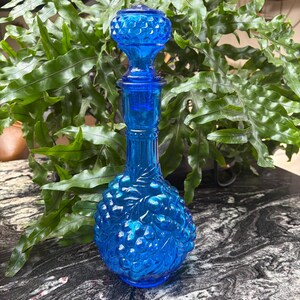 Imperial Blau Glas Karaffe