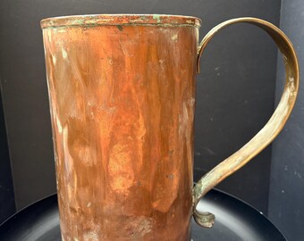 Vintage koperen kan met patina