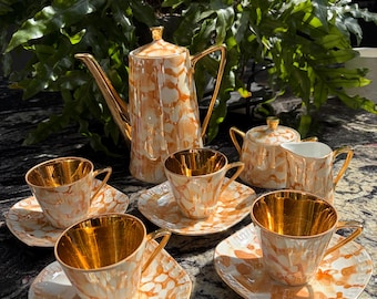Vintage 1960’s Pop-Art Coffee Set from Wawel Pottery, Poland.
