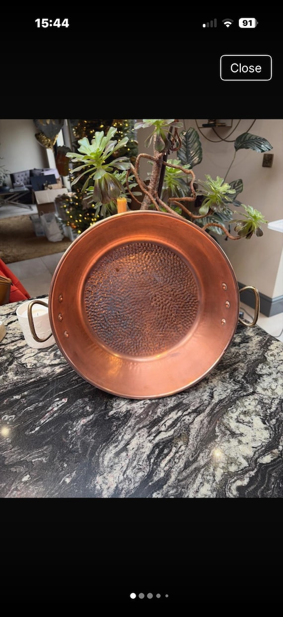 Vintage Copper Jam Pan