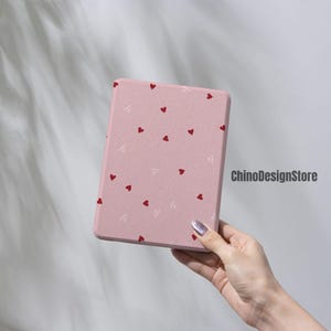Étui pour Kindle Paperwhite 12th 7" coeur rouge,toute nouvelle coque Kindle Colorsoft,couvercle Paperwhite 11th 6,8 pouces,Kindle 12th 2024,Kindle 6 pouces 10th,Kindle Basic