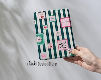 Custodia Book Club per Kindle, custodia per Kobo, custodia per Paperwhite 12th 7&quot;, custodia per Paperwhite 11th 6,8&quot;/10th 6 pollici, custodia per Kobo Clara HD/Libra, custodia posteriore trasparente per Kindle, custodia per Kindle Fire