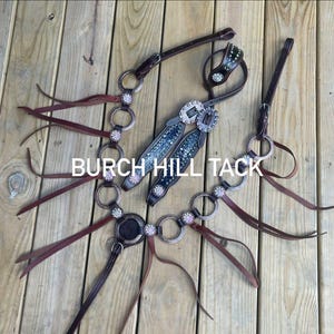 Made to Order Ring Western Tack set Headstall Breatcollar