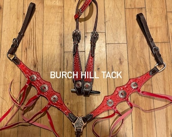 Red Ruby Western Barrel Racing Tack set (BHT039)