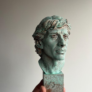 Ayrton Senna Bust Copper