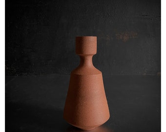 SHIPS NOW- Angular Minimalist Stoneware Bud Vase by Sara Paloma