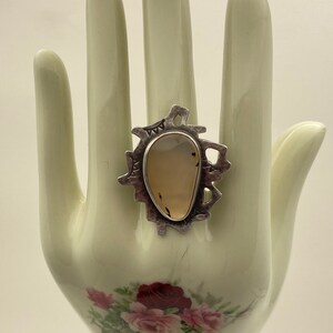 Puddle Ring Made With an Agate Stone - Etsy
