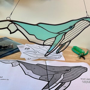 Whale Stained Glass Pattern - Hobby License